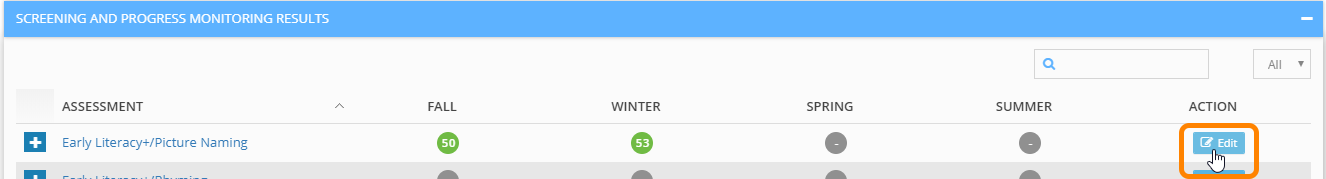 the Edit button in the Action column